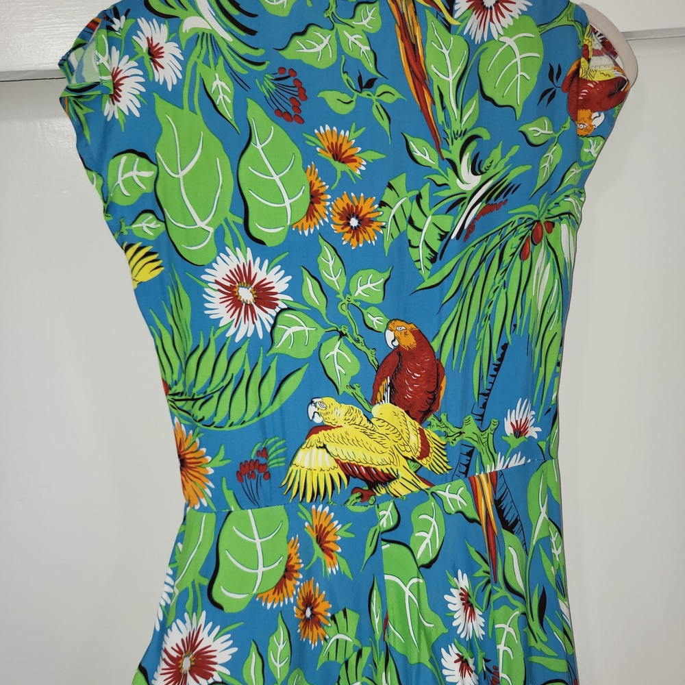 Trashy Diva Green and Orange Maxi Sundress - Picture 3 of 6